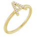 Ladies Natural Diamond Initial A Ring (I1, G-H) — 14K Yellow Gold