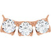 Ladies Natural Diamond Necklace Center (I1, G-H) — 14K Rose Gold