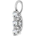 Lab-Grown Diamond Three-Stone Pendant - Style 86845