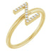 Ladies Natural Diamond Initial Z Ring (I1, G-H) — 14K Yellow Gold