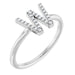 Ladies Natural Diamond Initial W Ring (Si2-Si3, G-H) — Platinum