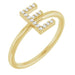Ladies Natural Diamond Initial E Ring (I1, G-H) — 14K Yellow Gold