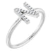 Ladies Natural Diamond Initial N Ring (Si2-Si3, G-H) — Platinum