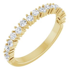 Ladies Natural Diamond Anniversary Band (SI2-SI3, G-H) — 14K Yellow Gold