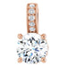 Ladies Natural Diamond Pendant (I1, G-H) — 14K Rose Gold