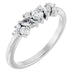 Ladies Natural Diamond Multi-Shape Ring (I1, G-H) — Sterling Silver