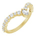 Ladies Natural Diamond V Ring (I1, G-H) — 14K Yellow Gold