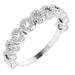 Ladies Natural Diamond Circle Ring (SI2-SI3, G-H) — Platinum