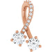 Ladies Natural Diamond Pendant (I1, G-H) — 14K Rose Gold