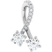 Ladies Natural Diamond Pendant (I1, G-H) — 14K White Gold
