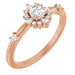 Ladies Natural Diamond Ring (I1, G-H) — 14K Rose Gold