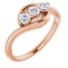 Ladies Natural Diamond Ring (SI2-SI3, G-H) — 14K Rose Gold