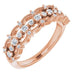 Ladies Natural Diamond Ring (SI2-SI3, G-H) — 14K Rose Gold