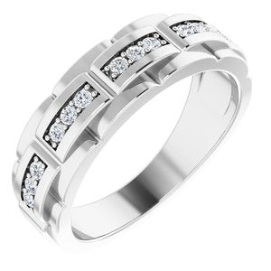 Ladies Natural Diamond Ring (SI2-SI3, G-H) — Platinum