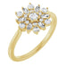 Ladies Natural Diamond Vintage-Inspired Ring (SI2-SI3, GHI) — 14K Yellow Gold