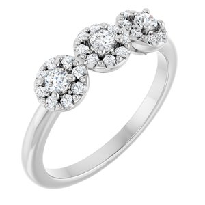 Ladies Natural Diamond Anniversary Band (SI2-SI3, G-H) — Platinum