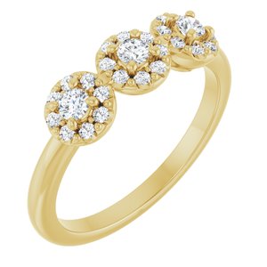 Ladies Natural Diamond Anniversary Band (SI2-SI3, G-H) — 14K Yellow Gold