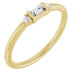 Ladies Natural Diamond Stackable Ring (SI2-SI3, GHI) — 14K Yellow Gold
