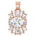 Ladies Natural Diamond Pendant (I1, G-H, Ghi) — 14K Rose Gold