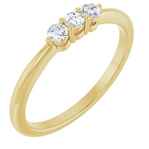 Ladies Natural Diamond Anniversary Band (SI2-SI3, G-H) — 14K Yellow Gold