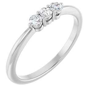 Ladies Natural Diamond Anniversary Band (SI2-SI3, G-H) — Platinum