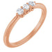 Ladies Natural Diamond Anniversary Band (SI2-SI3, G-H) — 14K Rose Gold