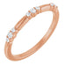 Ladies Natural Diamond Stackable Ring (I1, G-H) — 14K Rose Gold