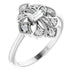 Ladies Natural Diamond Vintage-Inspired Ring (SI2-SI3, GHI) — Platinum