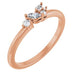 Ladies Natural Diamond Stackable Ring (I1, GHI) — 14K Rose Gold