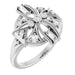 Ladies Natural Diamond Vintage-Inspired Ring (SI2-SI3, GHI) — Platinum