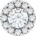 Ladies Natural Diamond Pendant (I1, G-H) — Platinum