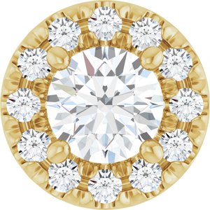 Ladies Natural Diamond Pendant (I1, G-H) — 14K Yellow Gold