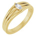 Ladies Natural Diamond Geometric Ring (I1, GHI) — 14K Yellow Gold