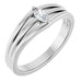 Ladies Natural Diamond Geometric Ring (SI2-SI3, GHI) — Platinum