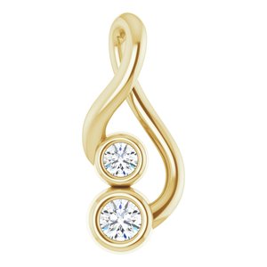 Ladies Natural Diamond Hold You Forever® Pendant (I1, G-H) — 14K Yellow Gold