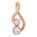 Ladies Natural Diamond Hold You Forever® Pendant (I1, G-H) — 14K Rose Gold