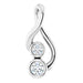 Ladies Natural Diamond Hold You Forever® Pendant (Si2-Si3, G-H) — Platinum