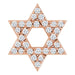 Ladies Natural Diamond Star of David Pendant (I1, G-H) — 14K Rose Gold