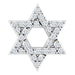 Ladies Natural Diamond Star of David Pendant (I1, G-H) — 14K White Gold
