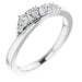 Ladies Natural Diamond Scattered Ring (I1, GHI) — Sterling Silver