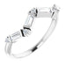 Ladies Natural Diamond Stackable Ring (SI2-SI3, GHI) — Sterling Silver