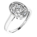 Ladies Natural Diamond Ring Size 5 (I2, H+) — Sterling Silver