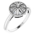 Ladies .04 Natural Diamond Filigree Ring (I2, H+) — Sterling Silver