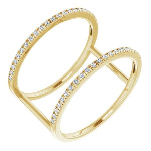 Ladies Natural Diamond Ring (I1, H+) — 14K Yellow Gold