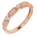 Ladies Natural Diamond Stackable Ring (I1, H+) — 14K Rose Gold