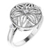 Ladies Natural Diamond Ring Size 5 (I2, H+) — Sterling Silver