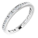 Ladies Natural Diamond Stackable Ring (I1, H+) — 14K White Gold
