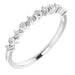 Ladies Natural Diamond Ring (I1, H+) — 14K White Gold