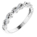 Ladies Natural Diamond Stackable Ring (I1, H+) — 14K White Gold