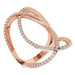 Ladies Natural Diamond Ring (I1, H+) — 14K Rose Gold